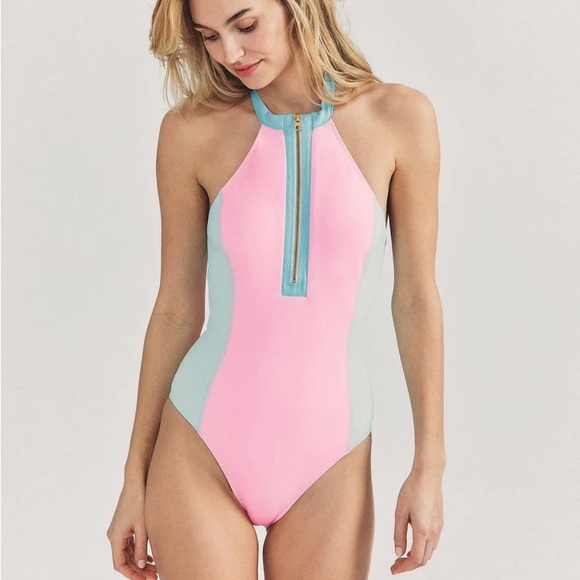 LoveShackFancy Swim Nwt Loveshackfancy X Hurley Max Neon Colorblock